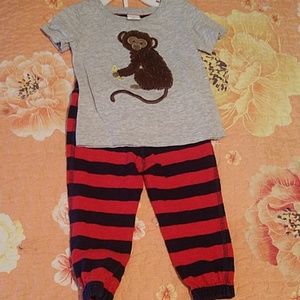 Monkey Sirt and jogger sweatpants